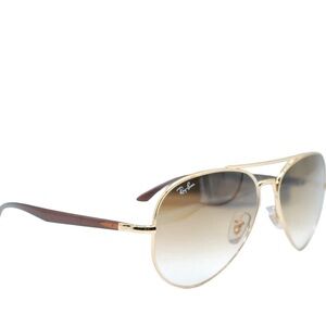 RAY-BAN UNISEX SUNGLASSES RB 3675 BROWN GRADIENT AVIATOR FRAME NWT